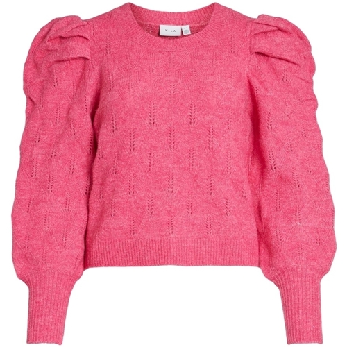 Odjeća Žene
 Puloveri Vila Knit Elania L/S - Fandango Pink Ružičasta