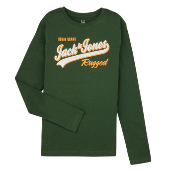 Odjeća Dječak
 Majice dugih rukava Jack & Jones JJELOGO TEE LS ONECK 2 COL JNR Zelena