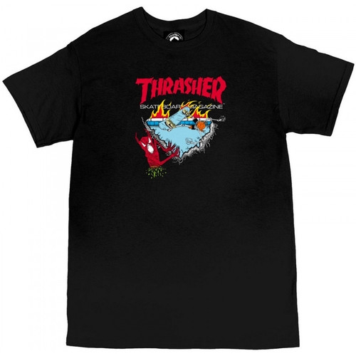 Odjeća Muškarci
 Majice / Polo majice Thrasher T-shirt neckface 500 Crna