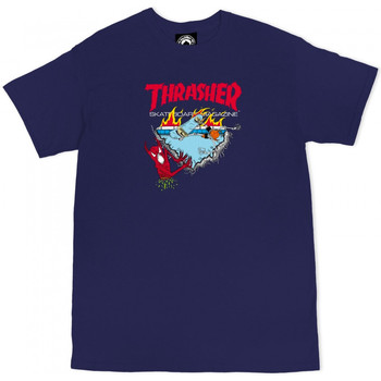 Odjeća Muškarci
 Majice / Polo majice Thrasher T-shirt neckface 500 Blue