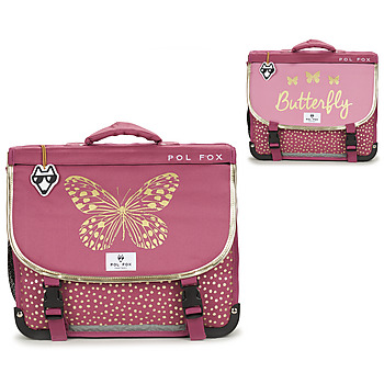 Torbe Djevojčica Školske torbe Pol Fox CARATABLE BUTTERFLY 38 CM Ružičasta / Gold