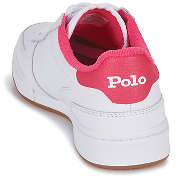 Polo Ralph Lauren POLO CRT PP-SNEAKERS-LOW TOP LACE Bijela / Ružičasta