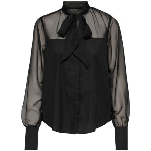 Odjeća Žene
 Topovi i bluze La Strada shirt Costel L/S- Black Crna