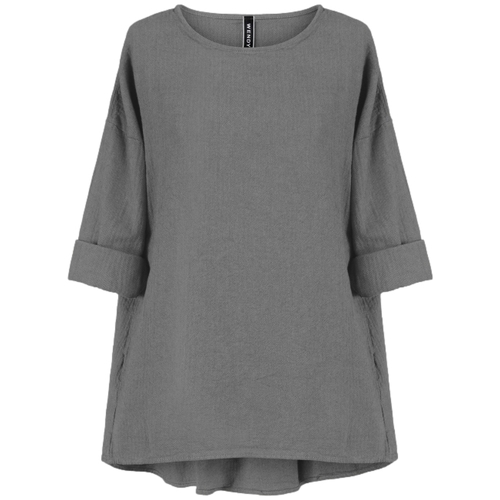 Odjeća Žene
 Topovi i bluze Wendy Trendy Top 221338 - Grey Siva