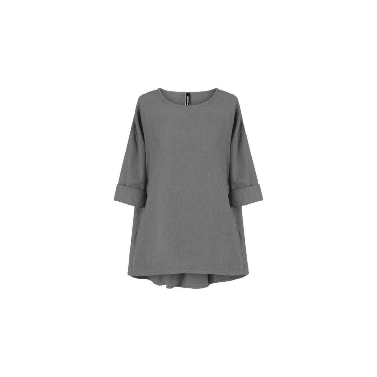 Odjeća Žene
 Topovi i bluze Wendy Trendy Top 221338 - Grey Siva
