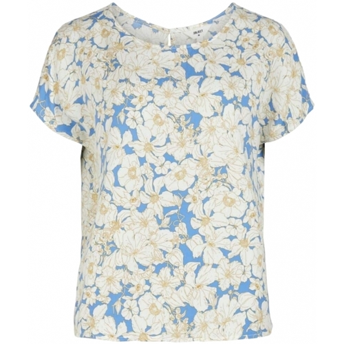 Odjeća Žene
 Topovi i bluze Object Top Victoria S/S - Marine /Flowers Višebojna