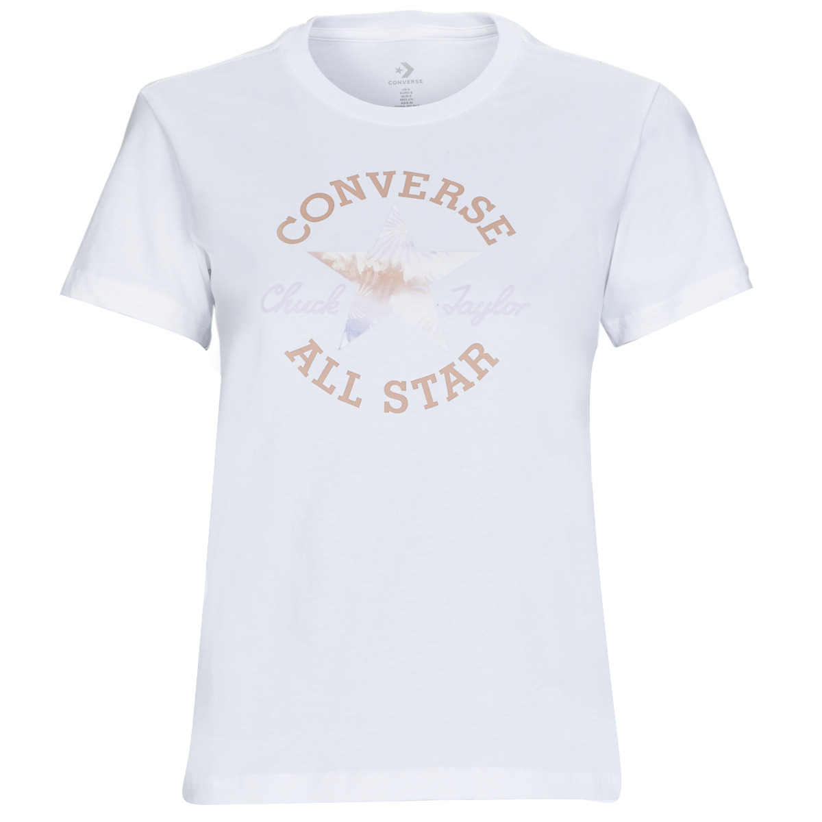 Odjeća Žene
 Majice kratkih rukava Converse FLORAL CHUCK TAYLOR ALL STAR PATCH Bijela
