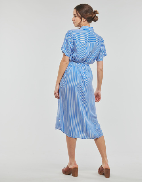 Vero Moda VMBUMPY SS CALF SHIRT DRESS NOOS Plava / Blc