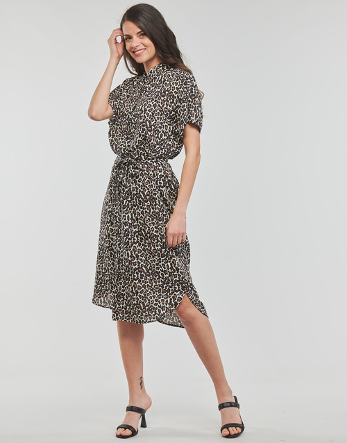 Vero Moda VMBUMPY SS CALF SHIRT DRESS NOOS Višebojna