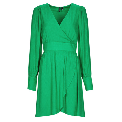 Odjeća Žene
 Kratke haljine Vero Moda VMPOLLIANA LS SHORT DRESS WVN Zelena