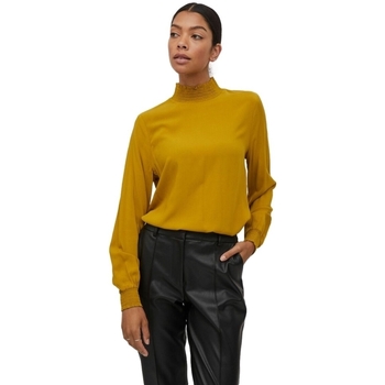 Odjeća Žene
 Topovi i bluze Vila Top Julia L/S - Golden Palm žuta