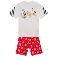 Odjeća Djeca Pidžame i spavaćice Adidas Sportswear LK DY MM T SET Bijela / Crvena