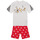 Odjeća Djeca Pidžame i spavaćice Adidas Sportswear LK DY MM T SET Bijela / Crvena