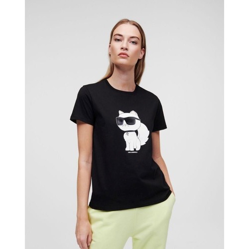 Odjeća Žene
 Majice / Polo majice Karl Lagerfeld 230W1703 Crna