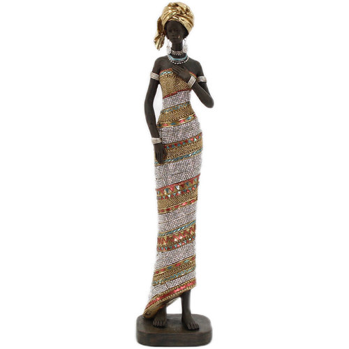 Dom Dekorativni predmeti  Signes Grimalt Figura Afrička Žena Gold