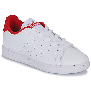 Obuća Djeca Niske tenisice Adidas Sportswear ADVANTAGE K Bijela / Red