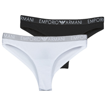 Donje rublje Žene
 Klasične gaće Emporio Armani BI-PACK BRAZILIAN BRIEF PACK X2 Crna / Bijela