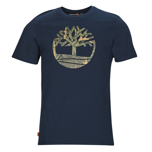 Odjeća Muškarci
 Majice kratkih rukava Timberland SS Tree Logo Seasonal Camo Tee Tamno plava