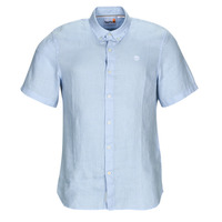 Odjeća Muškarci
 Košulje kratkih rukava Timberland SS Mill River Linen Shirt Slim Blue / Nebesko plava