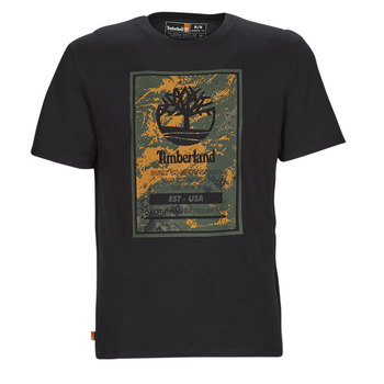 Odjeća Muškarci
 Majice kratkih rukava Timberland SS Printed Logo Tee (Authentic) Crna