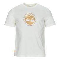 Odjeća Muškarci
 Majice kratkih rukava Timberland SS Refibra Logo Graphic Tee Regular Bijela
