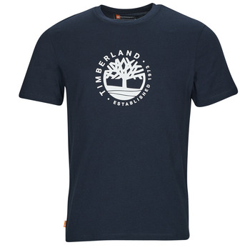 Odjeća Muškarci
 Majice kratkih rukava Timberland SS Refibra Logo Graphic Tee Regular Crna
