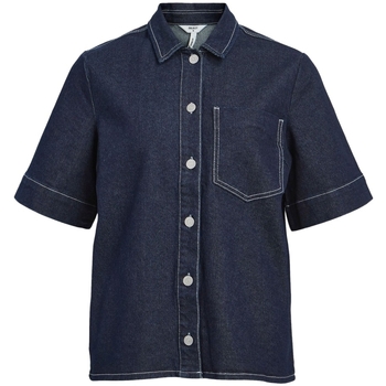Odjeća Žene
 Topovi i bluze Object Shirt Gemme - Dark Blue Denim Plava
