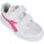 Obuća Djeca Modne tenisice Diadora PLAYGROUND PS GIRL C2322 White/Hot pink Ružičasta