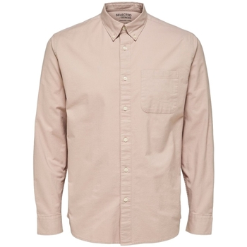 Odjeća Muškarci
 Košulje dugih rukava Selected Noos Regrick Oxford Shirt - Shadow Gray Bež