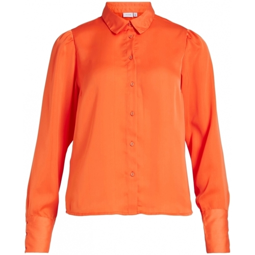 Odjeća Žene
 Topovi i bluze Vila Shirt Renny L/S - Tigerlilly Narančasta