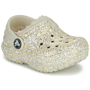 Obuća Djeca Klompe Crocs Classic Lined Glitter Clog T Bež / Gold