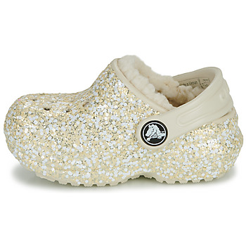 Crocs Classic Lined Glitter Clog T Bež / Gold