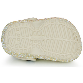 Crocs Classic Lined Glitter Clog T Bež / Gold