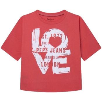 Odjeća Djevojčica Majice kratkih rukava Pepe jeans  Crvena
