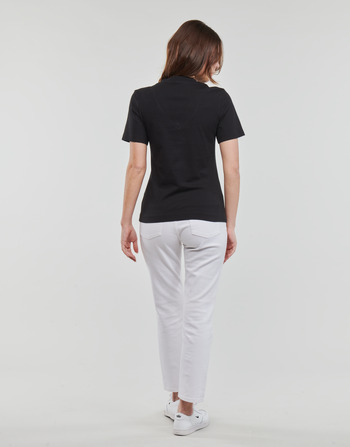 Calvin Klein Jeans MONOLOGO SLIM V-NECK TEE Crna