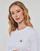 Odjeća Žene
 Majice dugih rukava Calvin Klein Jeans WOVEN LABEL RIB LONG SLEEVE Bijela