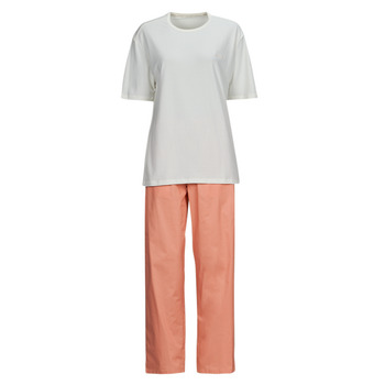 Odjeća Žene
 Pidžame i spavaćice Calvin Klein Jeans SLEEP SET Bež / Ružičasta