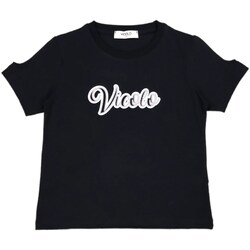 Odjeća Djevojčica Majice kratkih rukava Vicolo 3146M0778 Crna