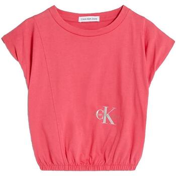 Odjeća Djevojčica Majice kratkih rukava Calvin Klein Jeans  Ružičasta