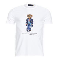Odjeća Muškarci
 Majice kratkih rukava Polo Ralph Lauren T-SHIRT AJUSTE EN COTON REGATTA BEAR Bijela