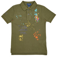 Odjeća Djeca Polo majice kratkih rukava Polo Ralph Lauren SSKCM2-KNIT SHIRTS-POLO SHIRT Kaki
