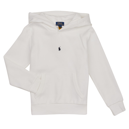 Odjeća Dječak
 Sportske majice Polo Ralph Lauren LS HOODIE M2-KNIT SHIRTS-SWEATSHIRT Bijela