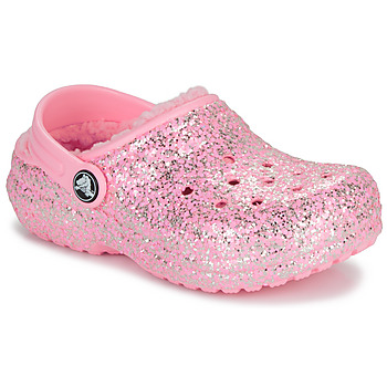 Obuća Djevojčica Klompe Crocs Classic Lined Glitter Clog K Ružičasta