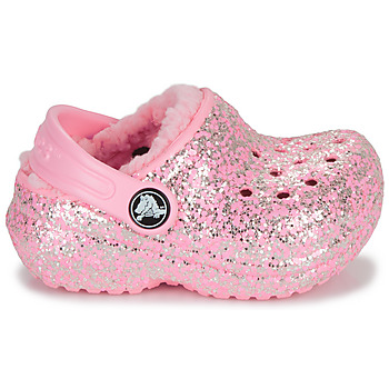 Crocs Classic Lined Glitter Clog T Ružičasta