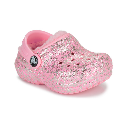 Obuća Djevojčica Klompe Crocs Classic Lined Glitter Clog T Ružičasta