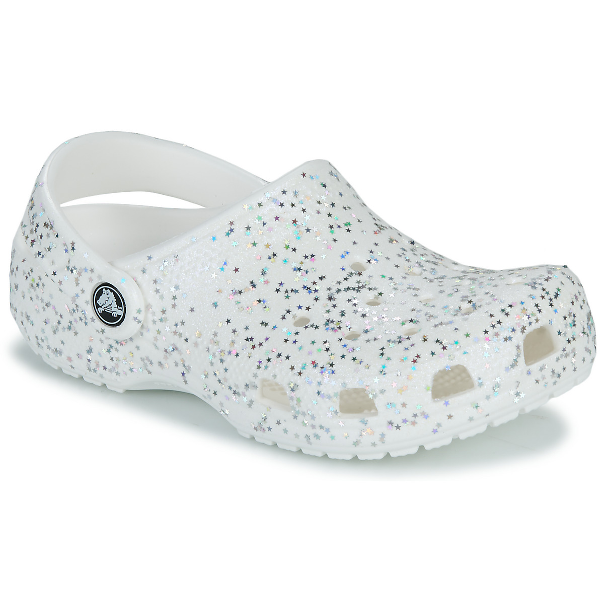 Obuća Djevojčica Klompe Crocs Classic Starry Glitter Clog K Bijela