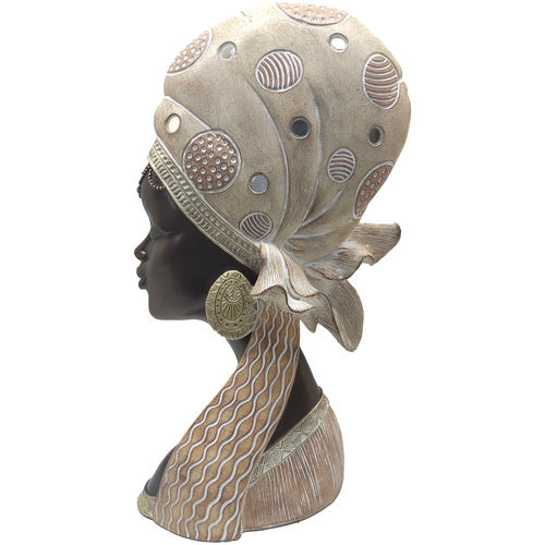 Dom Dekorativni predmeti  Signes Grimalt Slika Afrička Glava Smeđa