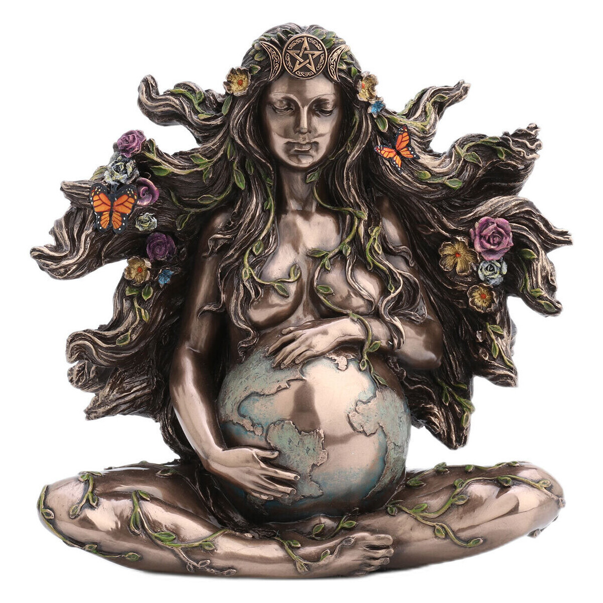 Dom Dekorativni predmeti  Signes Grimalt Figura Božica Gaia-Madre Srebrna