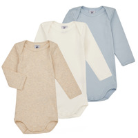 Odjeća Djeca Pidžame i spavaćice Petit Bateau BODY US ML PASTEL PACK X3 Plava / Bijela / Bež