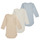 Odjeća Dječak
 Pidžame i spavaćice Petit Bateau BODY US ML PASTEL PACK X3 Plava / Bijela / Bež
